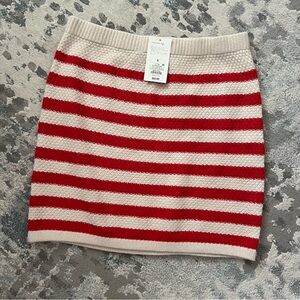 A New Day Red and cream Mini Pencil Skirt